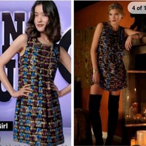 Anna Sui x Target Collab Metallic Dot Retro Sleeveless A-Line Dress in Large
